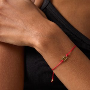 111 Red String Bolo Bracelet