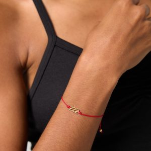 222 Red String Bolo Bracelet