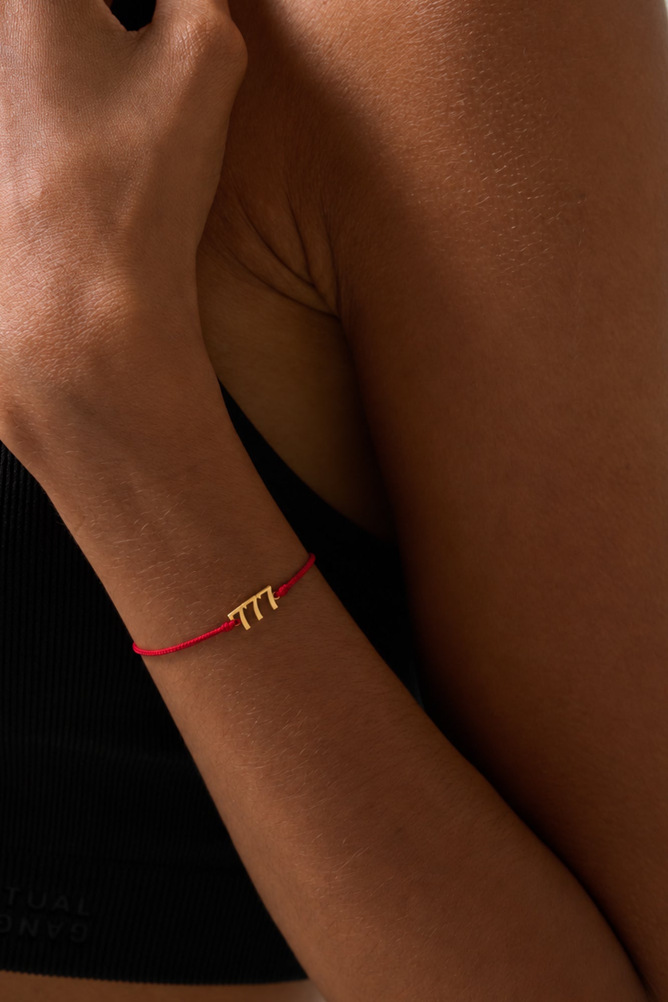 777 Red String Bolo Bracelet