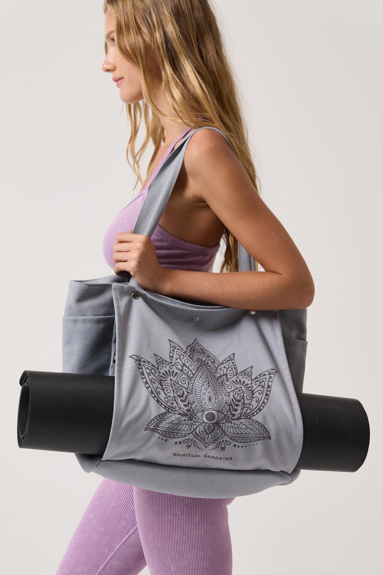 Mandala Lotus Yoga Tote