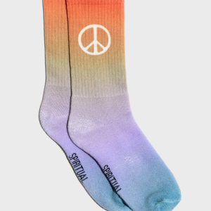 Find Peace Tie Dye Crew Sock
