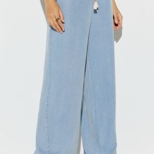 Toluca Chambray Wide Leg Pant