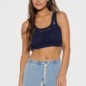 Breezie Crochet Crop Tank