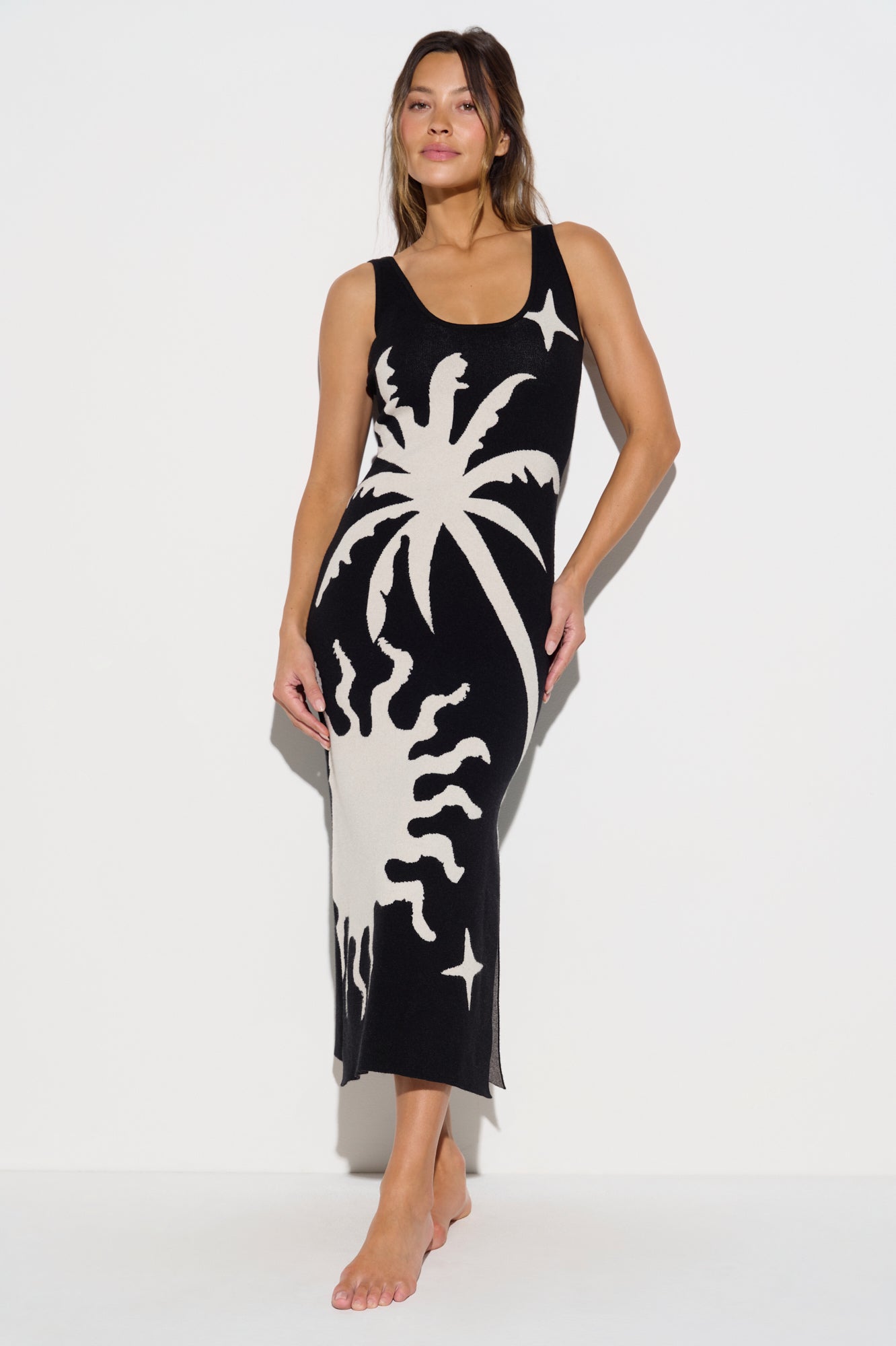 Yasmin Knit Tank Midi Dress