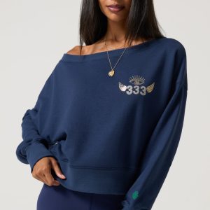 333 La Vida Off The Shoulder Sweatshirt