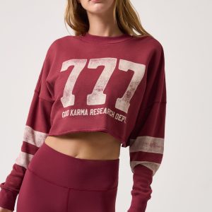 777 Drina Crop Crew Sweatshirt
