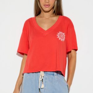 Felize Short Sleeve V-Neck Tee