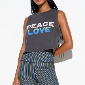 Peace Love Spirit Crop Tank