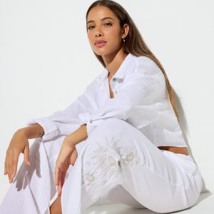 Page Gauze Straight Leg Pant