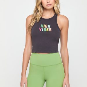 High Vibes Sienna Crop Tank