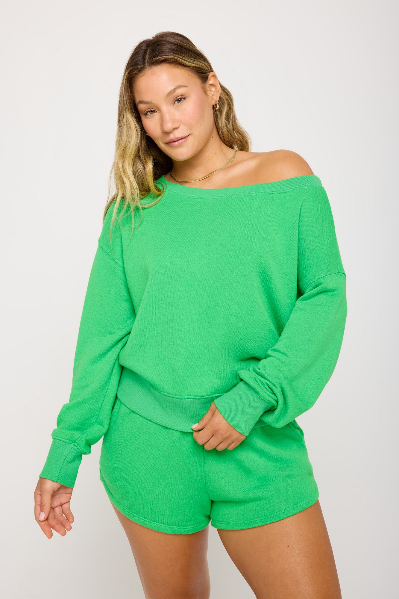La Vida Off Shoulder Sweatshirt