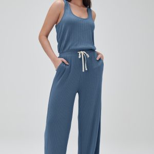 Ballet Rib Wide Leg Perfect Jumpsuit