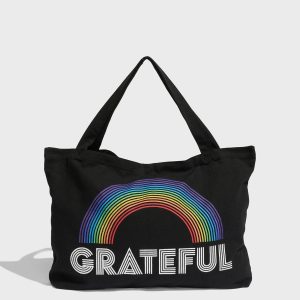 Rainbow Heart Tote Bag