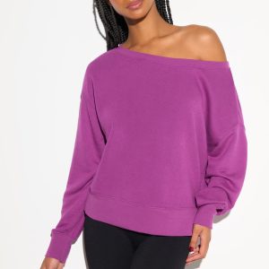 La Vida Off Shoulder Sweatshirt